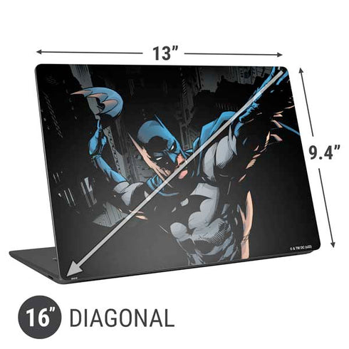 DC Comics Batman Throwing Batarang Jim Lee Art Universal Laptop 16in (13 x 9.4in) Skin